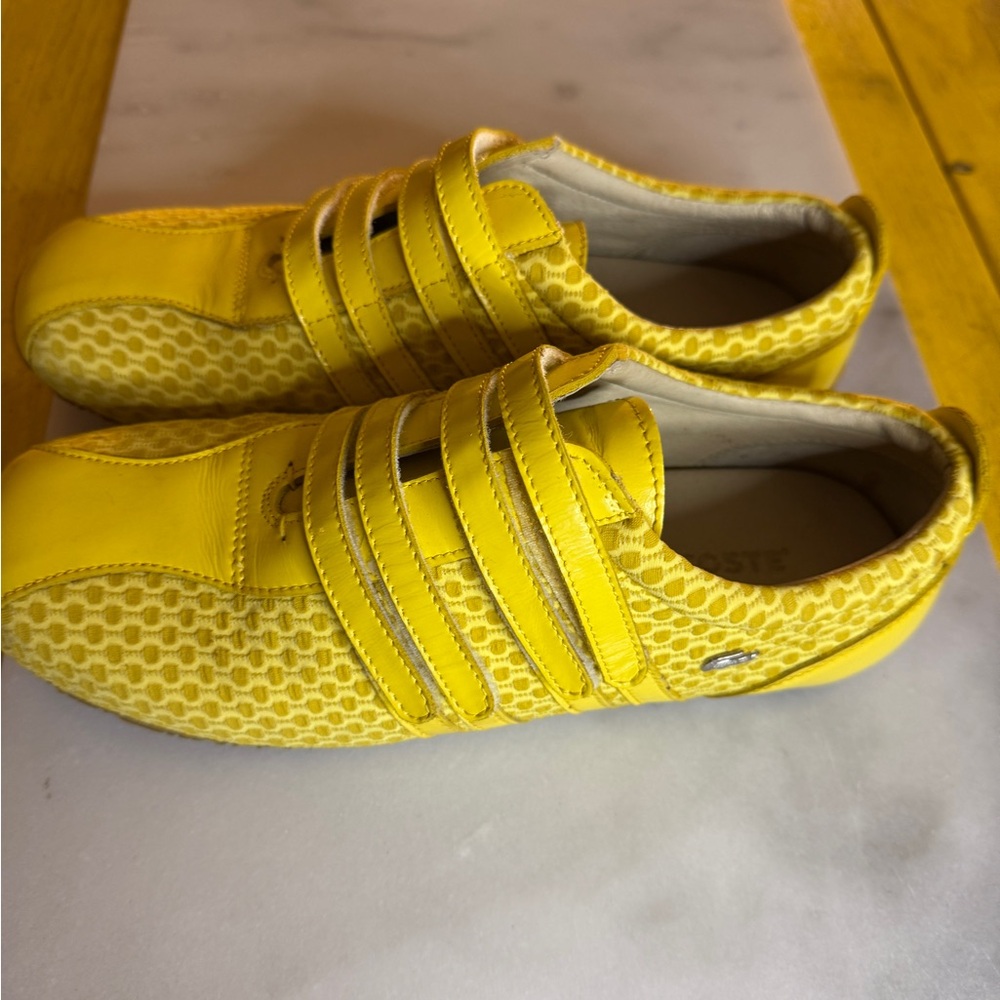 Vintages yellow  Lacoste Patterned Sneakers